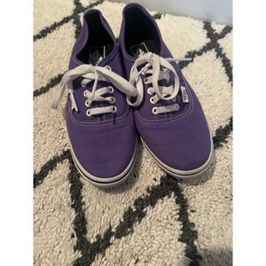 Vans Authentic Purple Canvas Sneakers Size 7.5
